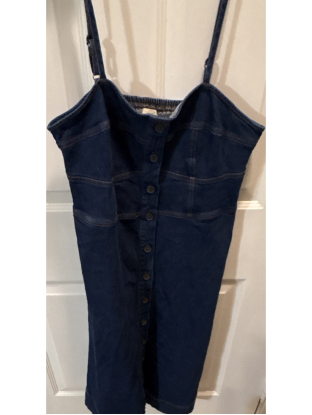 Universal Thread dress Blue Denim Button Front Sleeveless Women's Size L